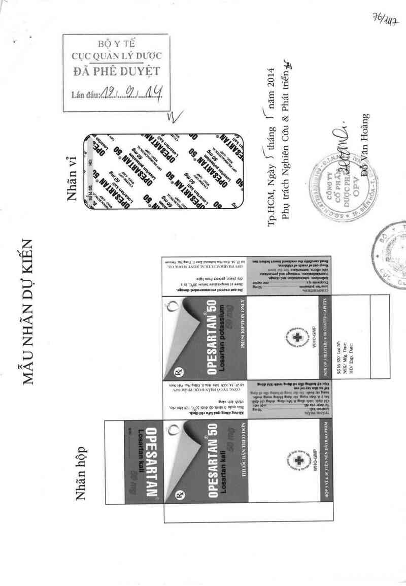 thông tin, cách dùng, giá thuốc Opesartan - ảnh 0