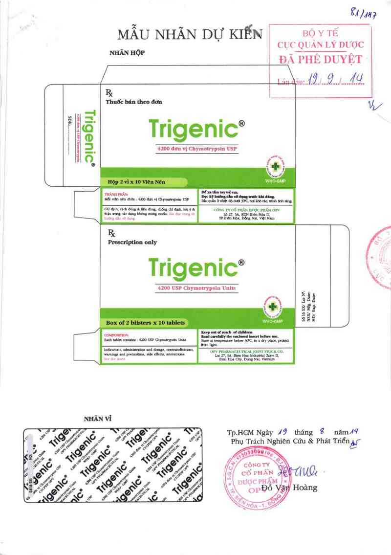 thông tin, cách dùng, giá thuốc Trigenic - ảnh 0