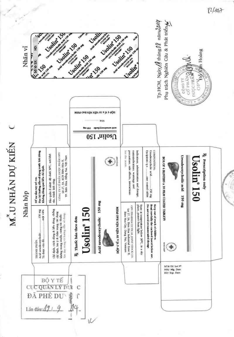 thông tin, cách dùng, giá thuốc Usolin 150 - ảnh 0