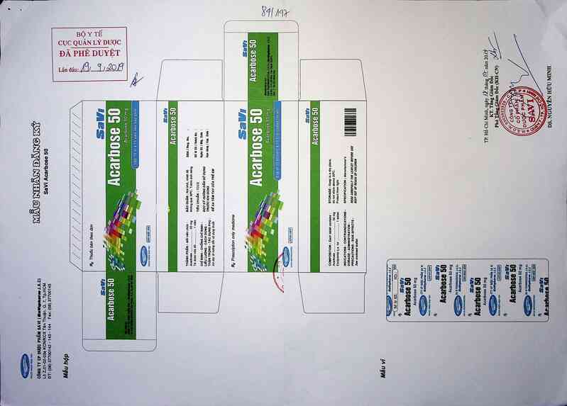 thông tin, cách dùng, giá thuốc SaVi Acarbose 50 - ảnh 0