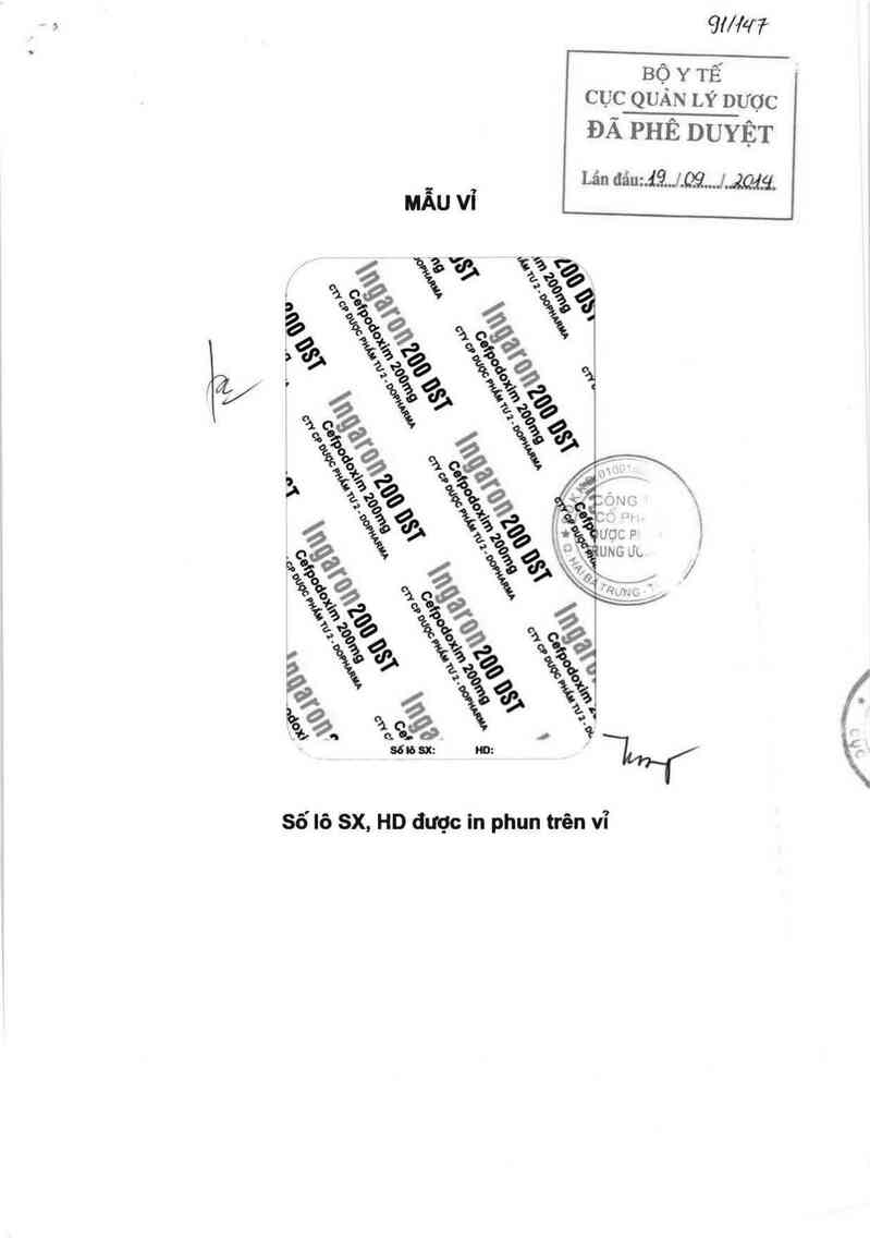 thông tin, cách dùng, giá thuốc Ingaron 200 DST - ảnh 0