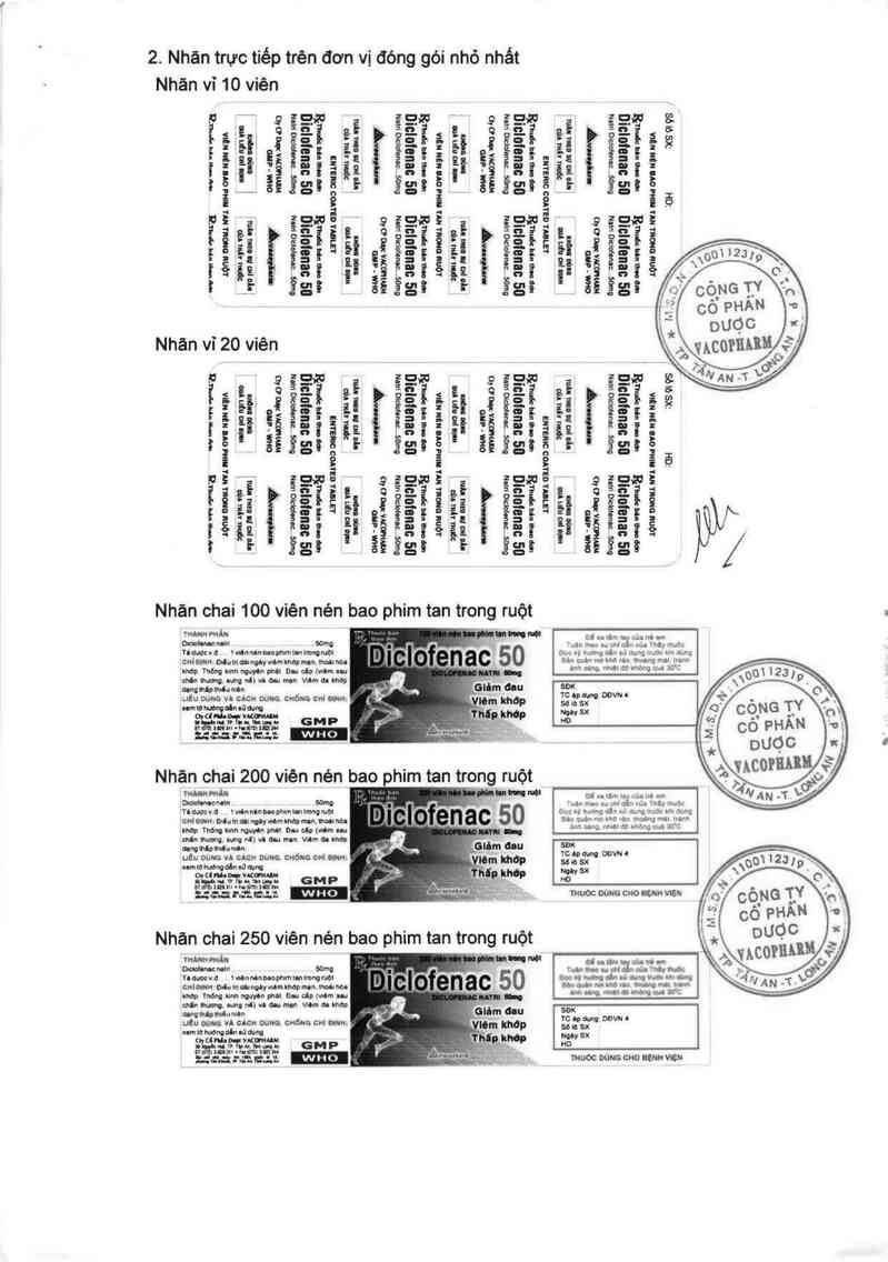 thông tin, cách dùng, giá thuốc Diclofenac 50 - ảnh 9