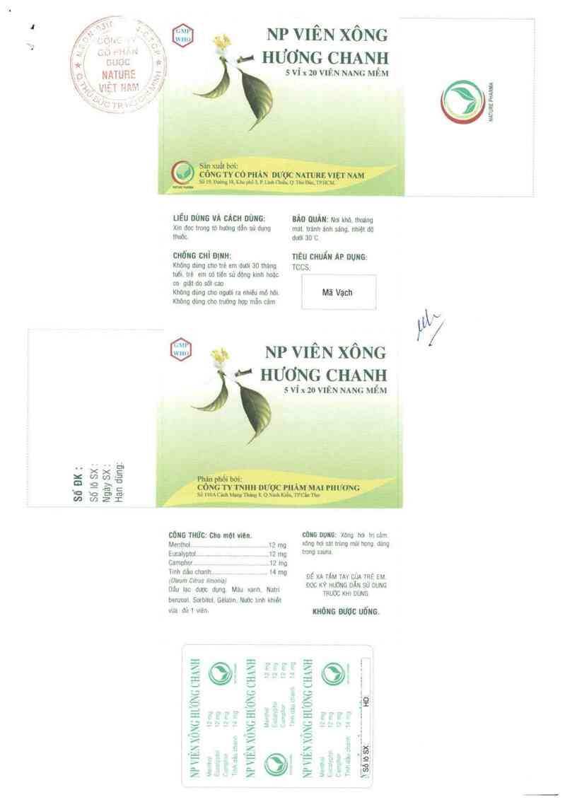 thông tin, cách dùng, giá thuốc NP Viên xông hương chanh - ảnh 1