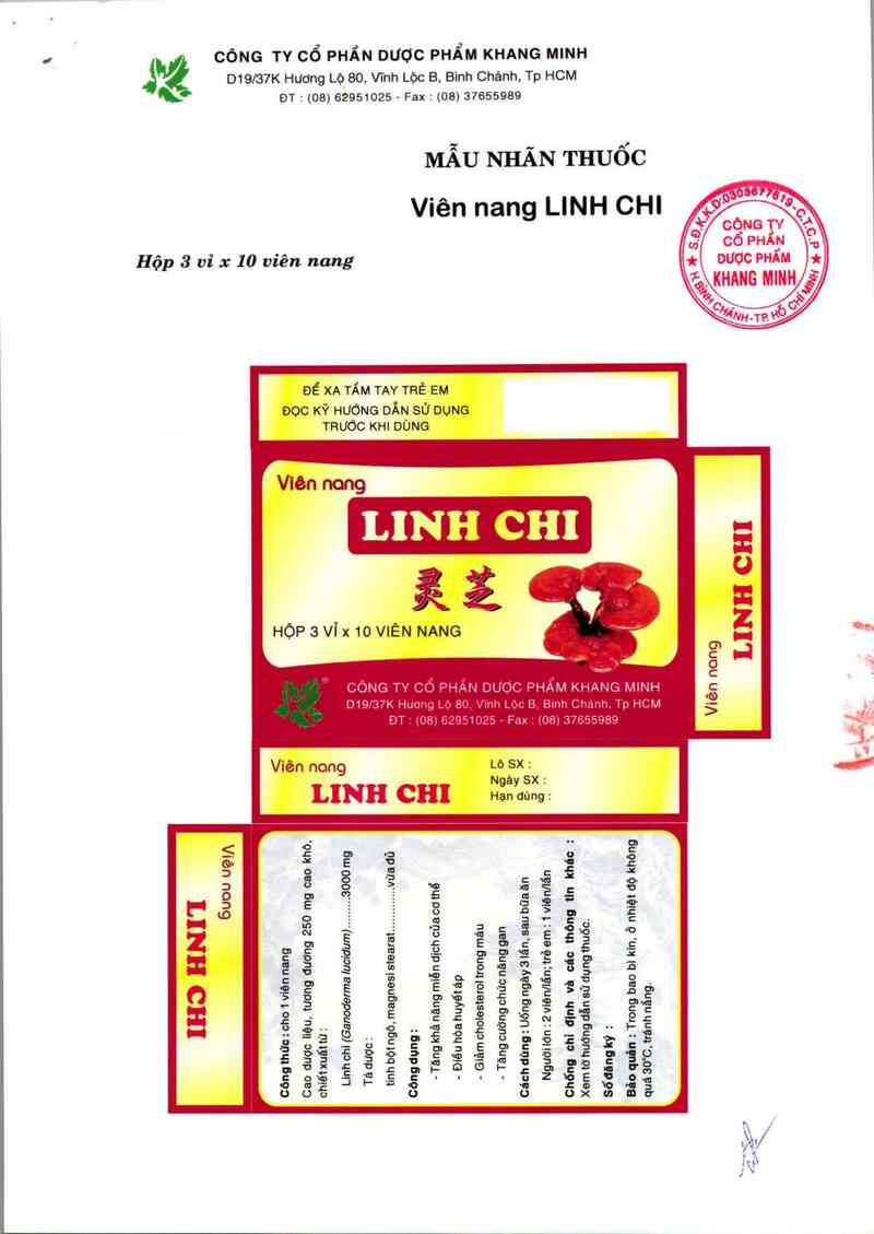 thông tin, cách dùng, giá thuốc Viên nang Linh Chi - ảnh 2