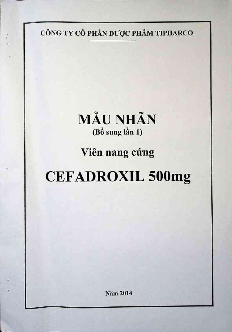 thông tin, cách dùng, giá thuốc Cefadroxil 500mg - ảnh 1