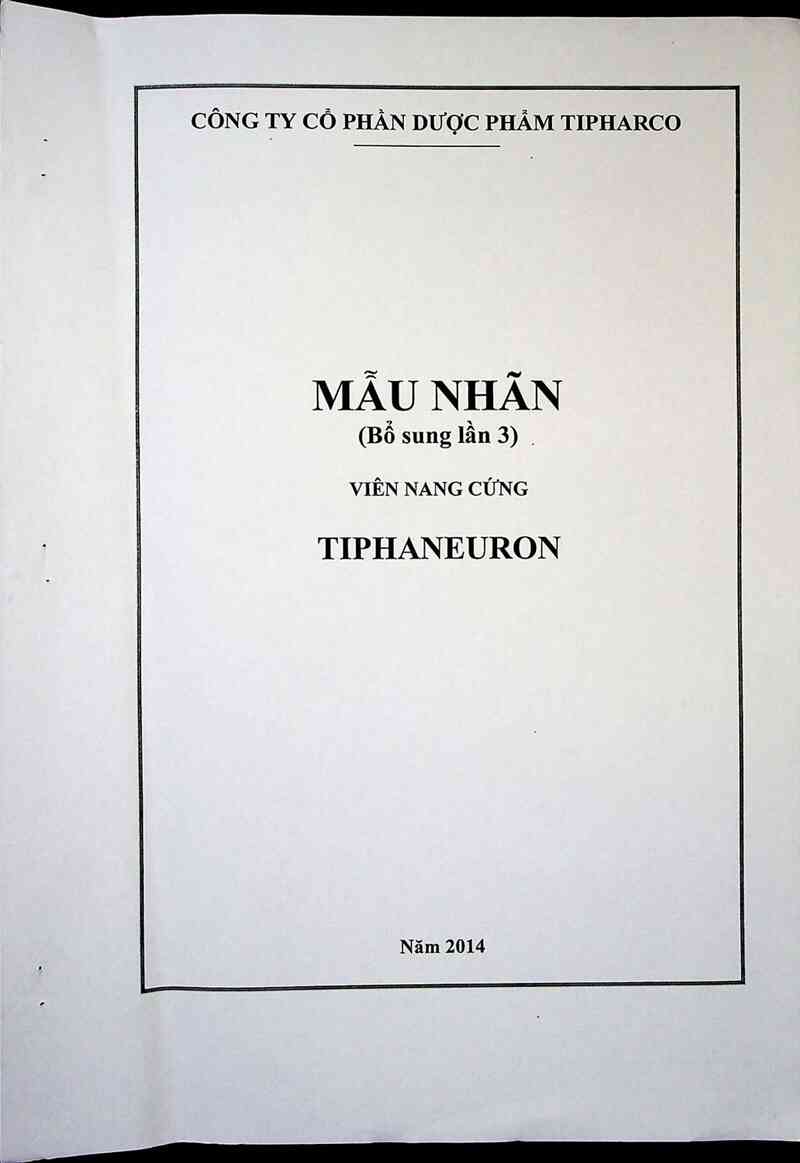 thông tin, cách dùng, giá thuốc Tiphaneuron - ảnh 1