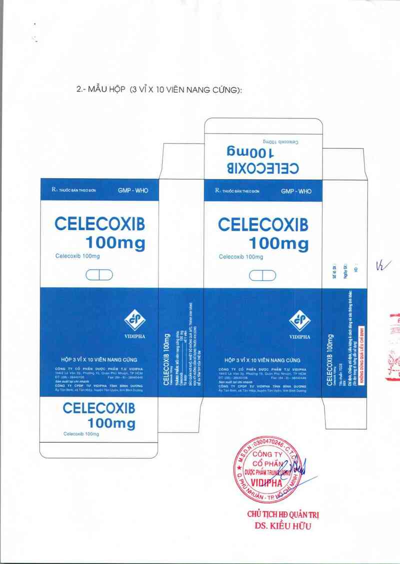 thông tin, cách dùng, giá thuốc Celecoxib 100mg - ảnh 1