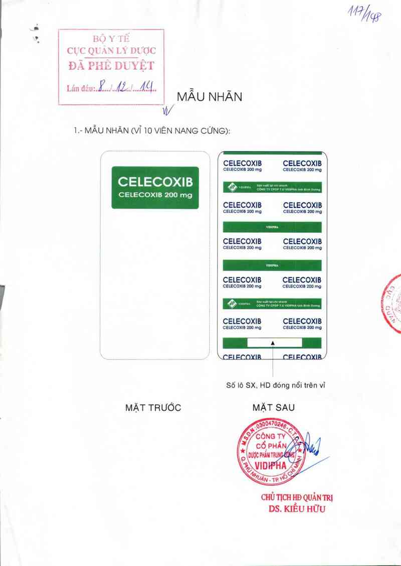 thông tin, cách dùng, giá thuốc Celecoxib 200mg - ảnh 0