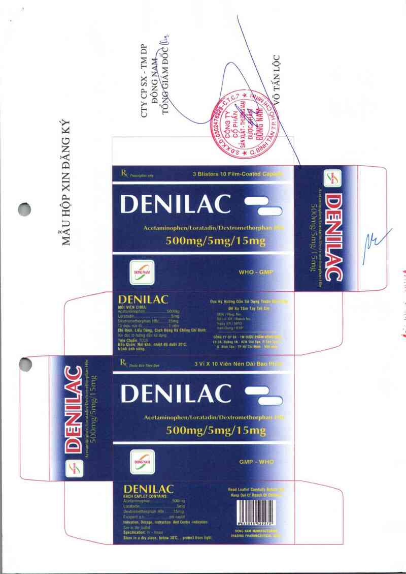 thông tin, cách dùng, giá thuốc Denilac - ảnh 2