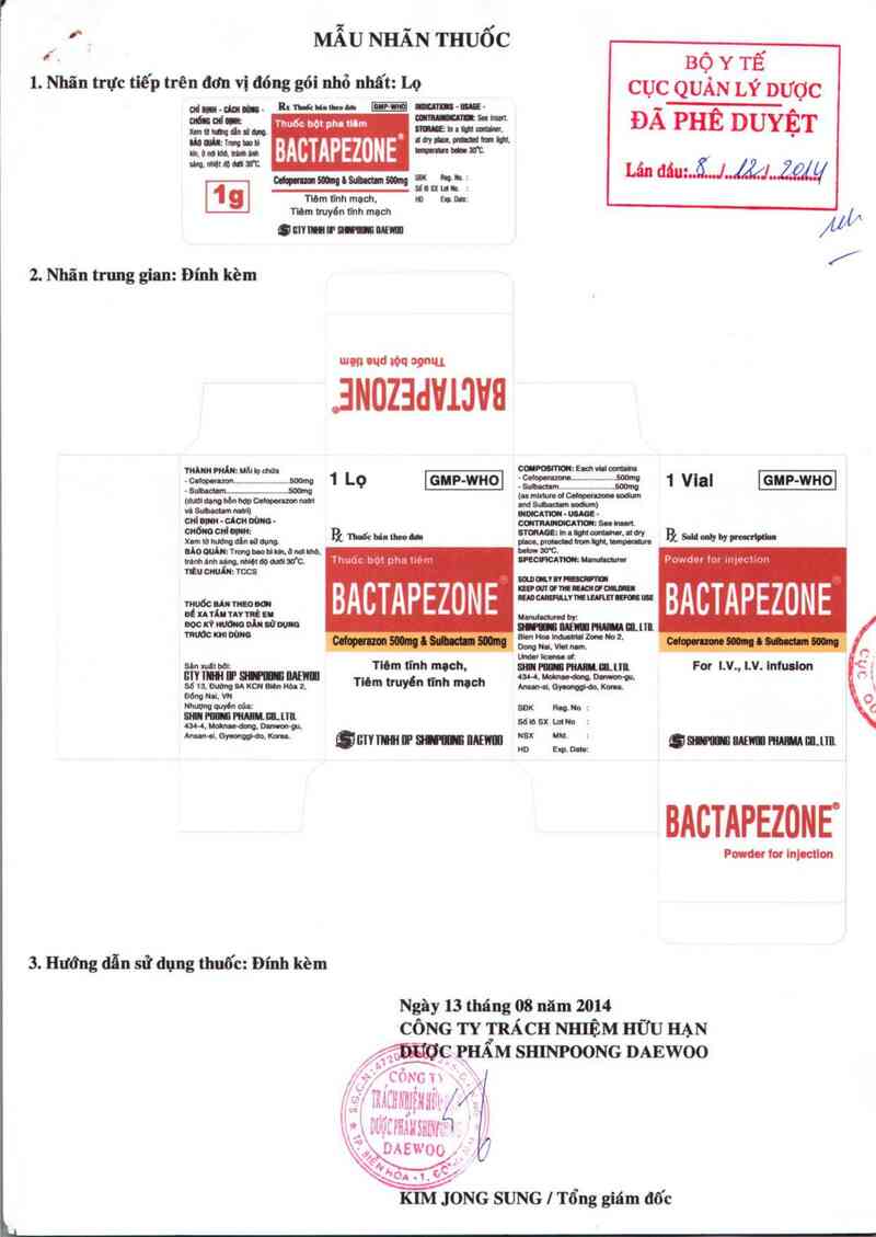 thông tin, cách dùng, giá thuốc Bactapezone - ảnh 0