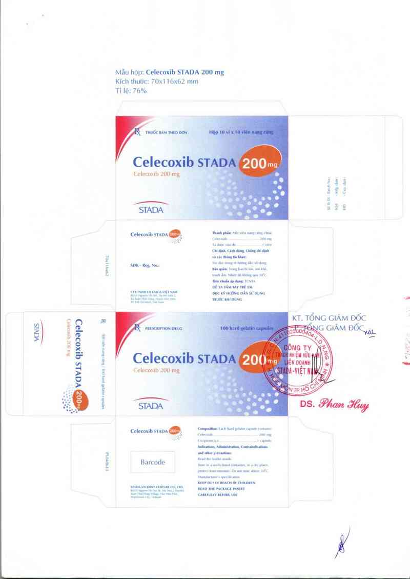 thông tin, cách dùng, giá thuốc Celecoxib Stada 200 mg - ảnh 2