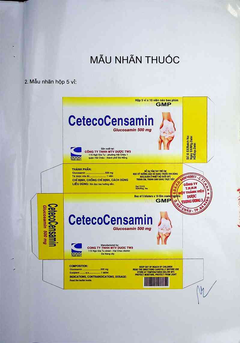 thông tin, cách dùng, giá thuốc Cetecocensamin - ảnh 2