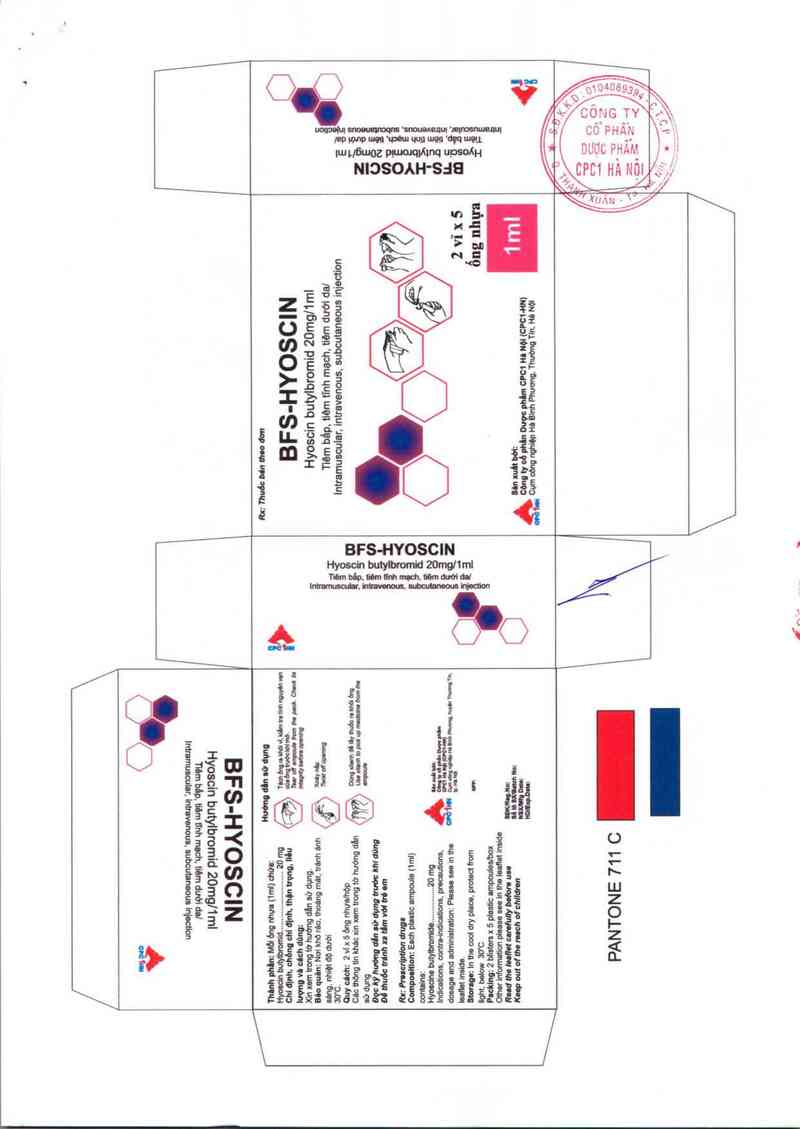 thông tin, cách dùng, giá thuốc BFS-Hyoscin - ảnh 1