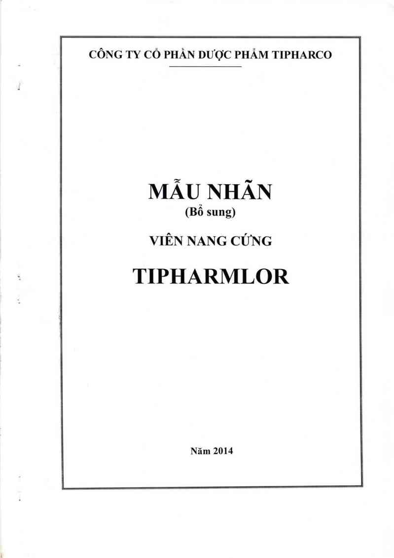 thông tin, cách dùng, giá thuốc Tipharmlor - ảnh 0