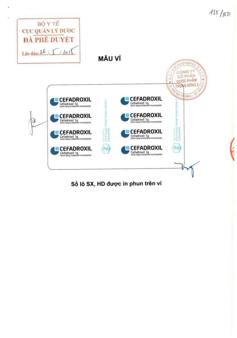 thông tin, cách dùng, giá thuốc Cefadroxil 1g - ảnh 0