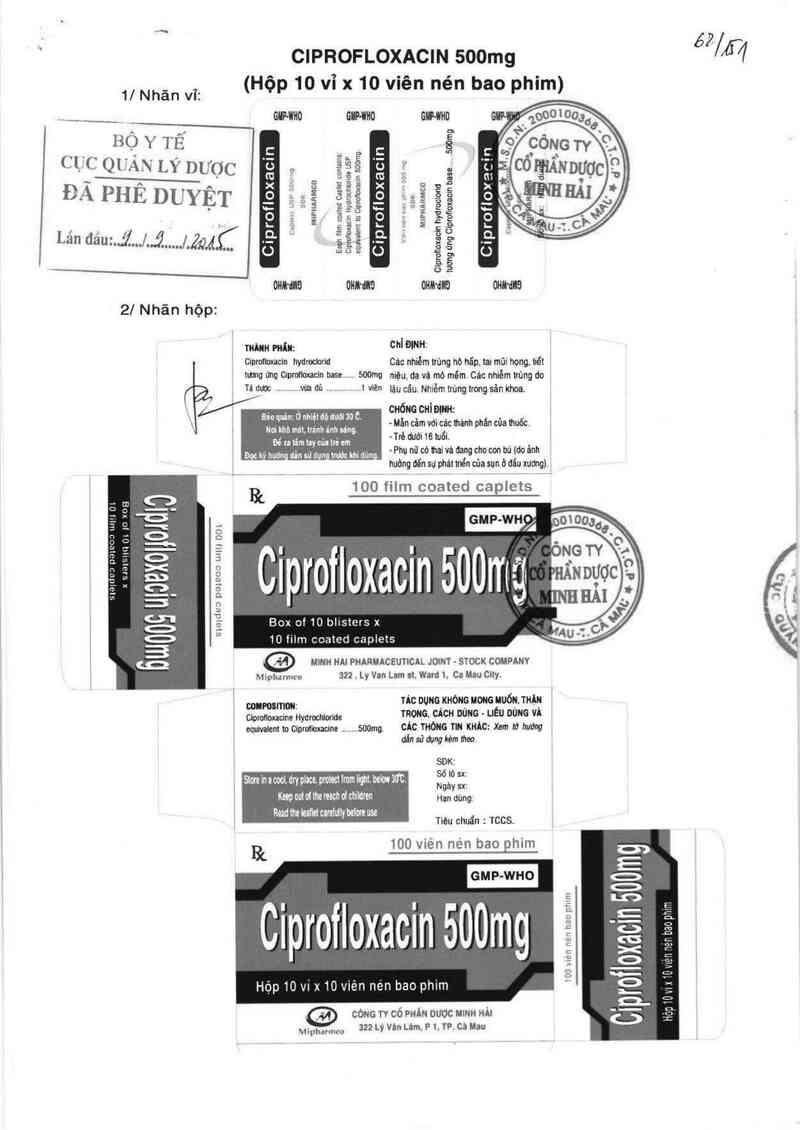 thông tin, cách dùng, giá thuốc Ciprofloxacin - ảnh 0