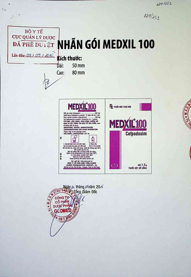 thông tin, cách dùng, giá thuốc Medxil 100 - ảnh 0