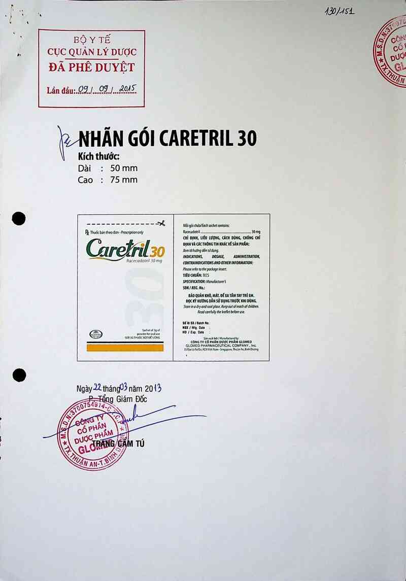 thông tin, cách dùng, giá thuốc Caretril 30 - ảnh 0