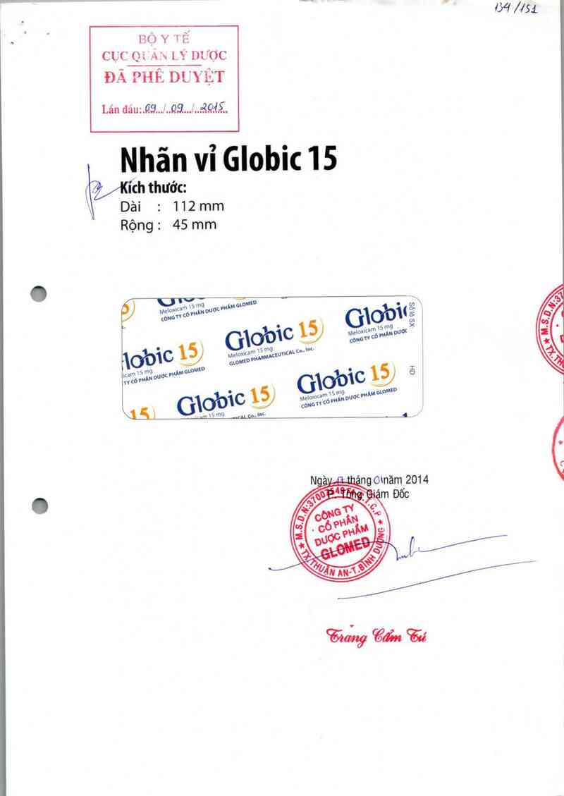 thông tin, cách dùng, giá thuốc Globic 15 - ảnh 0