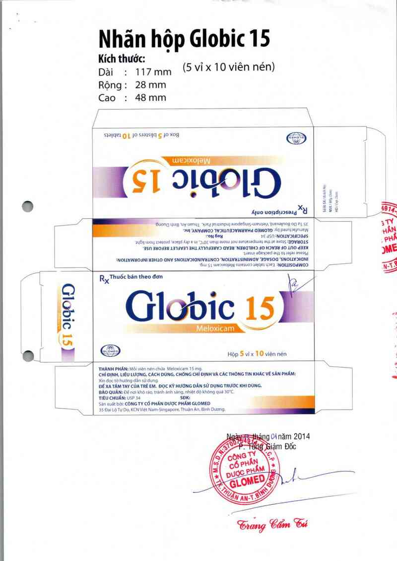 thông tin, cách dùng, giá thuốc Globic 15 - ảnh 2