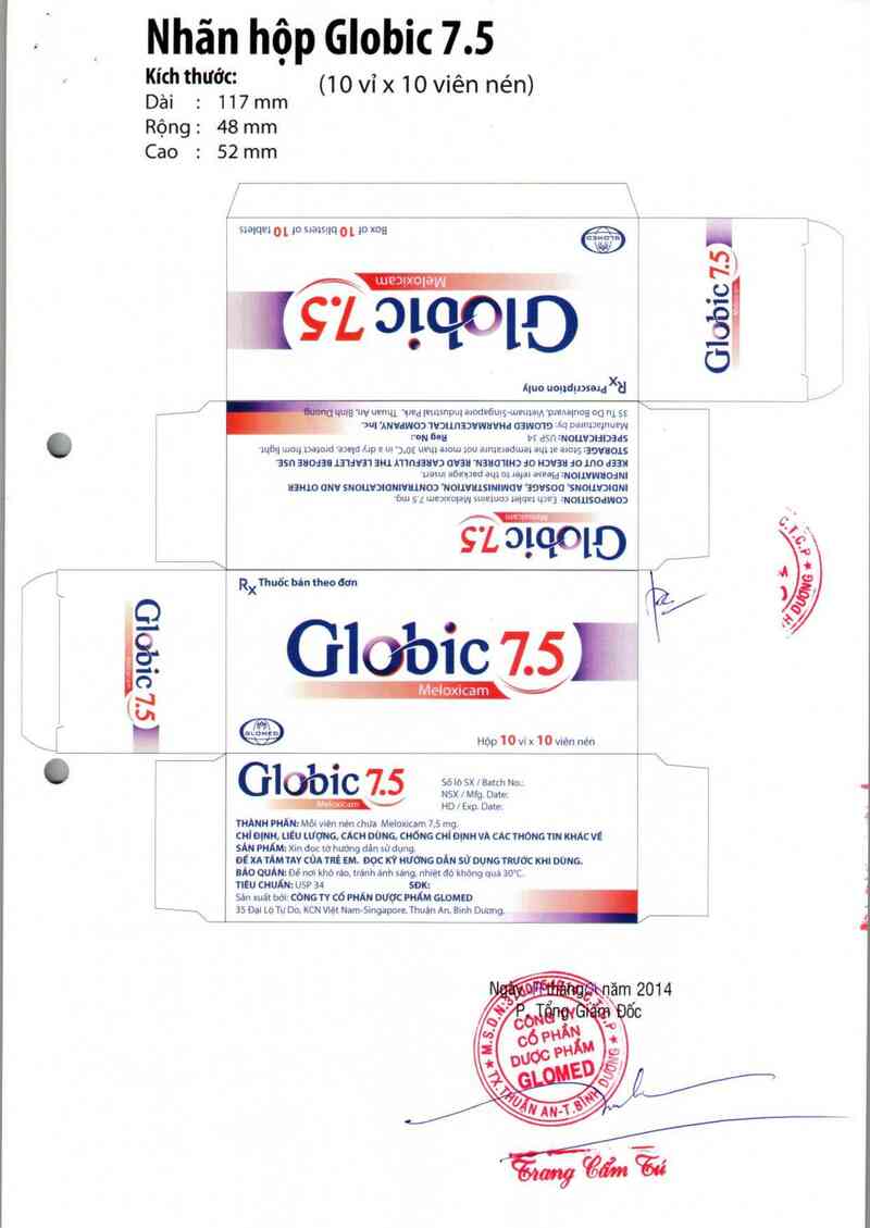 thông tin, cách dùng, giá thuốc Globic 7.5 - ảnh 3