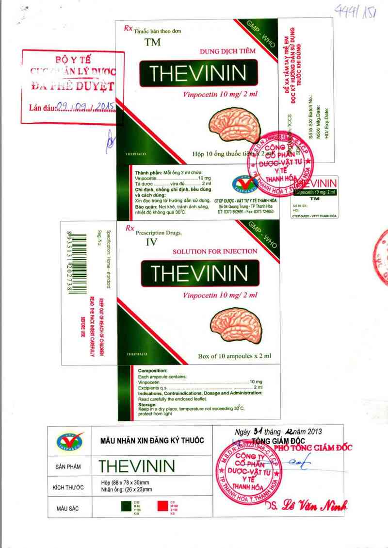 thông tin, cách dùng, giá thuốc Thevinin - ảnh 0