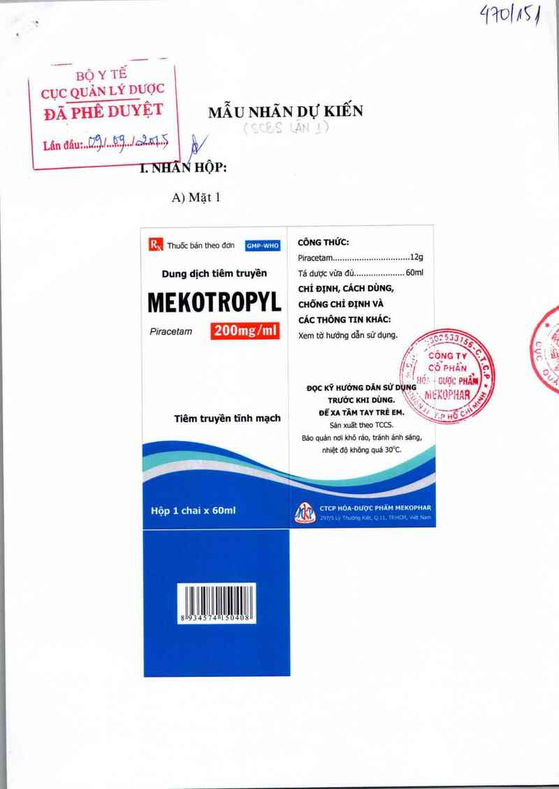 thông tin, cách dùng, giá thuốc Mekotropyl 200mg/ml - ảnh 0