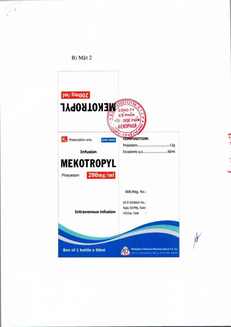 thông tin, cách dùng, giá thuốc Mekotropyl 200mg/ml - ảnh 1