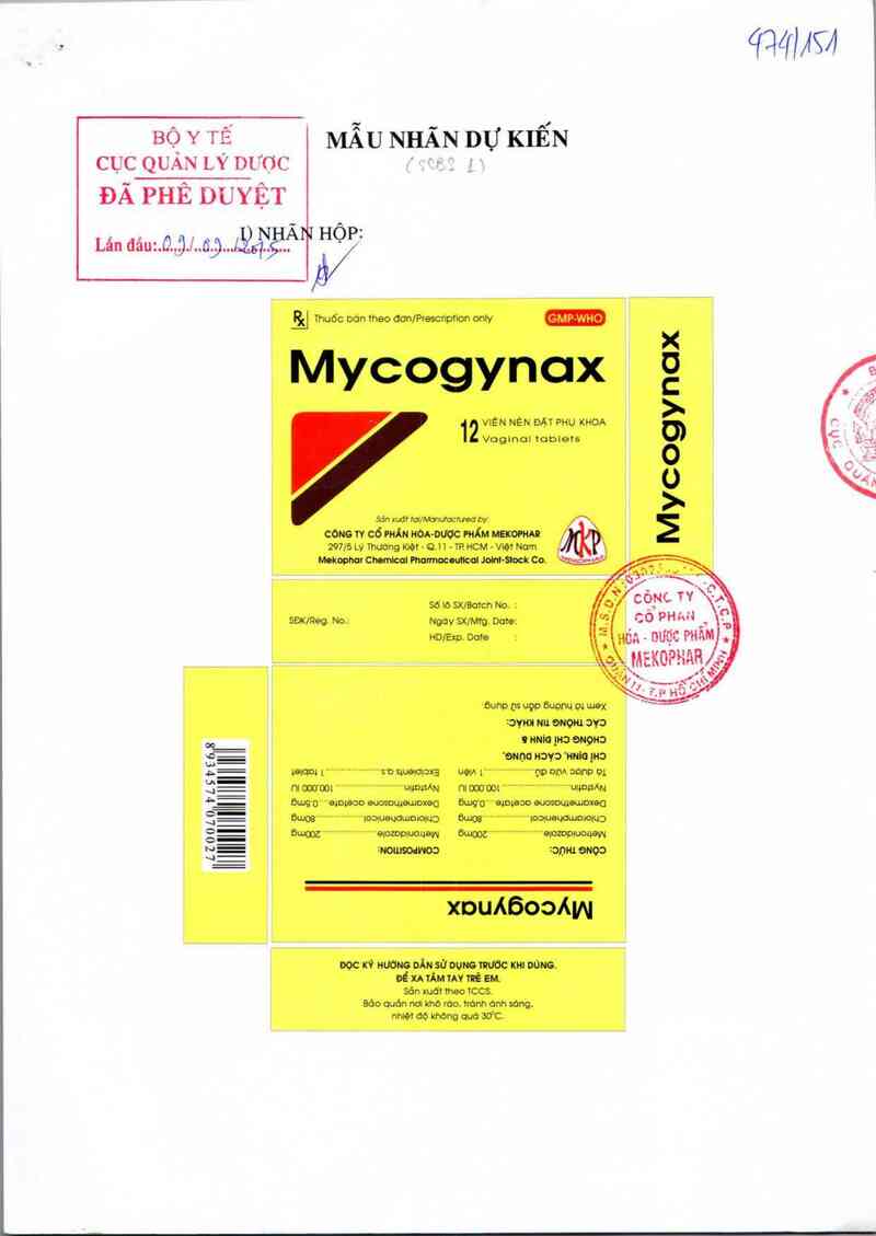 thông tin, cách dùng, giá thuốc Mycogynax - ảnh 0