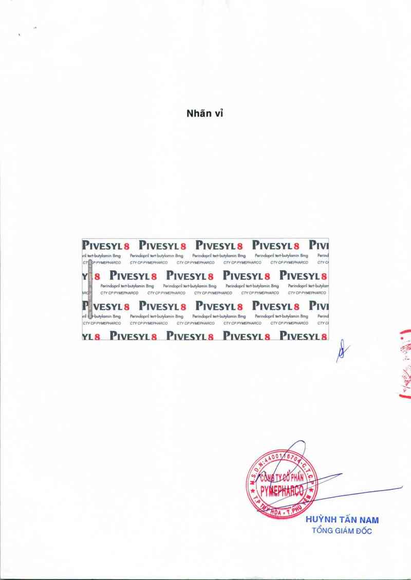 thông tin, cách dùng, giá thuốc Pivesyl 8 - ảnh 1