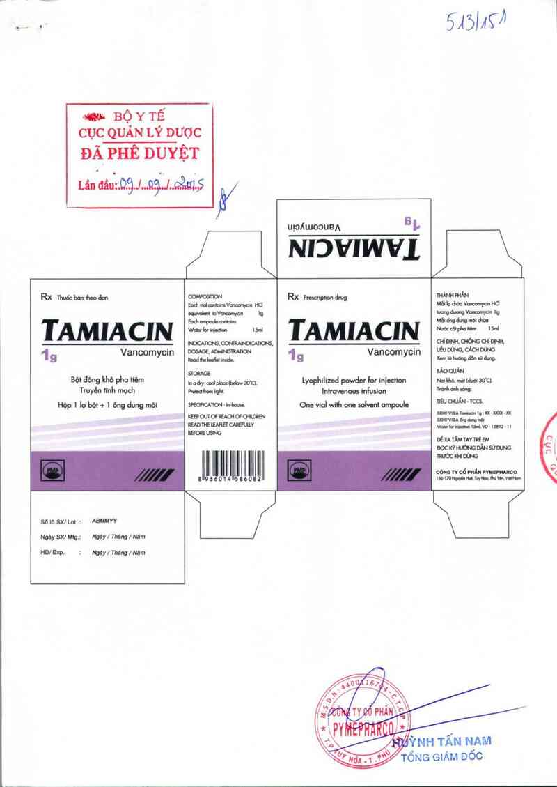 thông tin, cách dùng, giá thuốc Tamiacin 500mg - ảnh 0