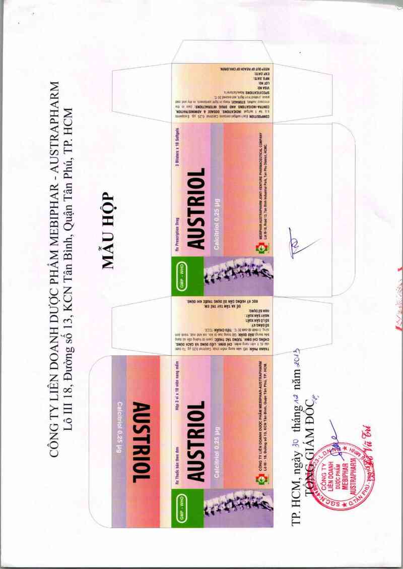 thông tin, cách dùng, giá thuốc Austriol - ảnh 1