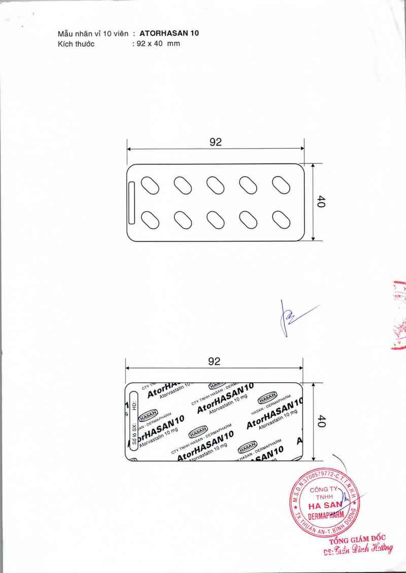 thông tin, cách dùng, giá thuốc Atorhasan 10 - ảnh 2