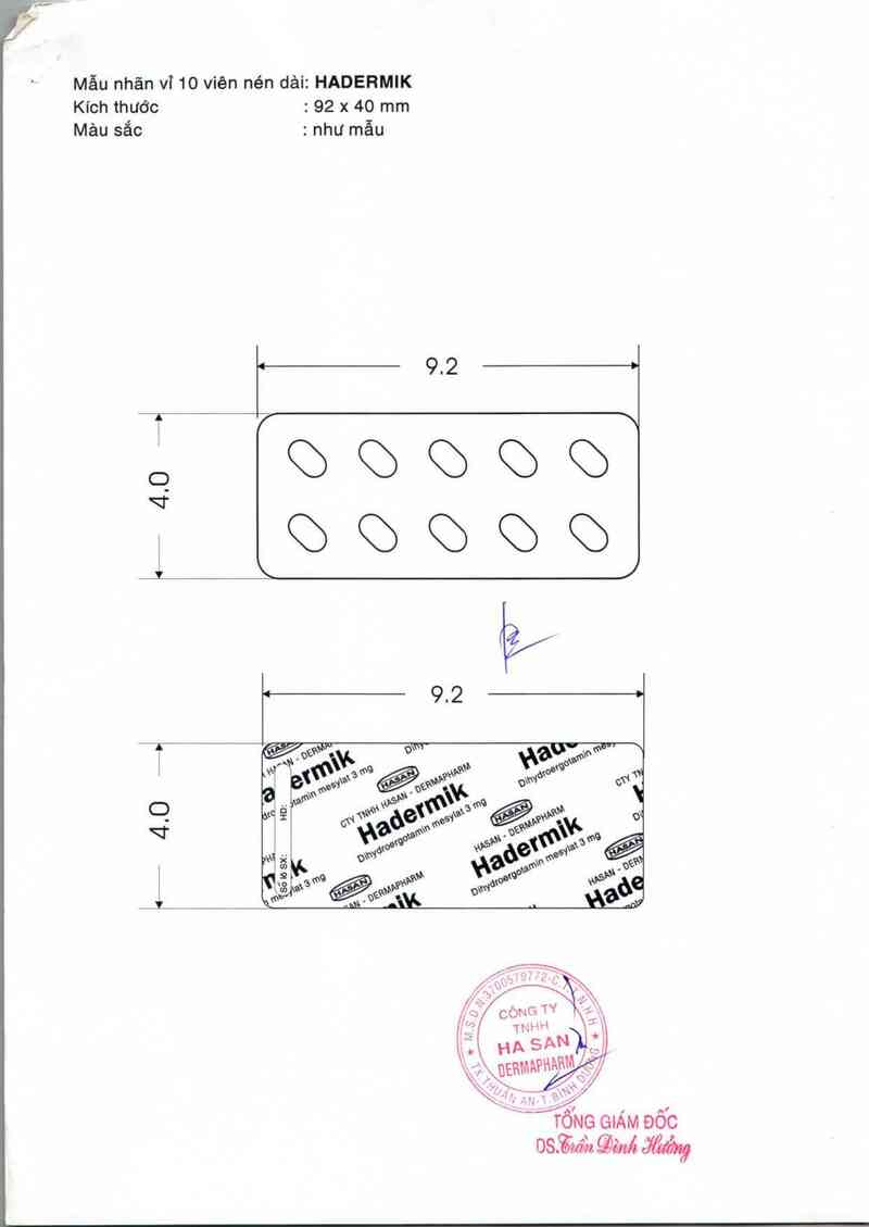 thông tin, cách dùng, giá thuốc Hadermik - ảnh 2