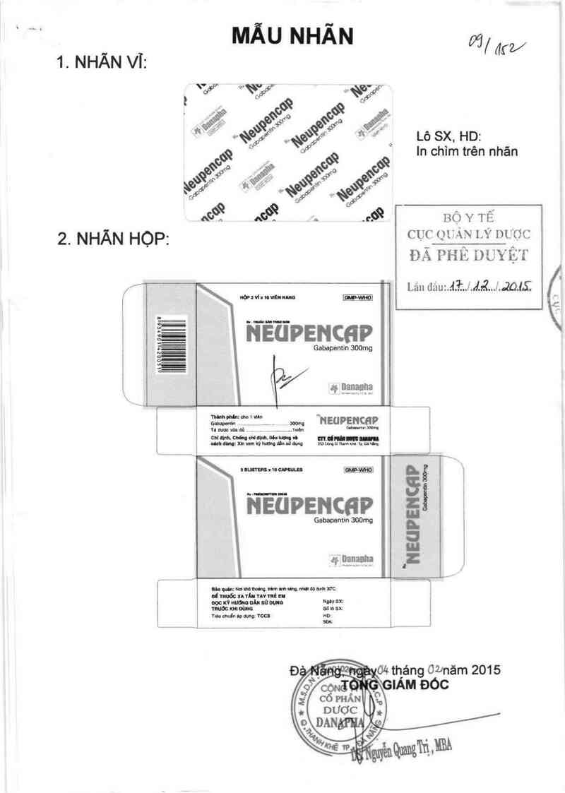 thông tin, cách dùng, giá thuốc Neupencap - ảnh 0