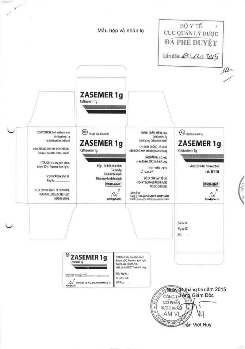 thông tin, cách dùng, giá thuốc Zasemer 1g - ảnh 0