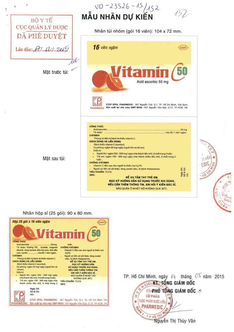 thông tin, cách dùng, giá thuốc Vitamin C 50 - ảnh 0