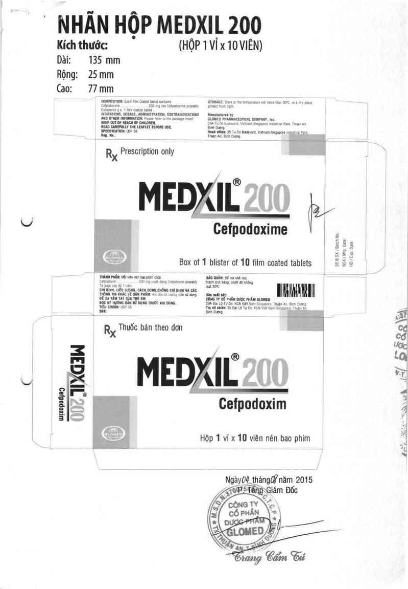 thông tin, cách dùng, giá thuốc Medxil 200 - ảnh 1