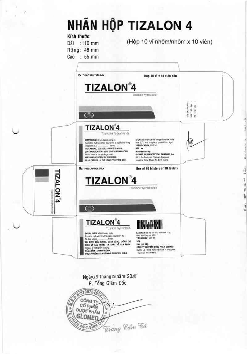 thông tin, cách dùng, giá thuốc Tizalon 4 - ảnh 4