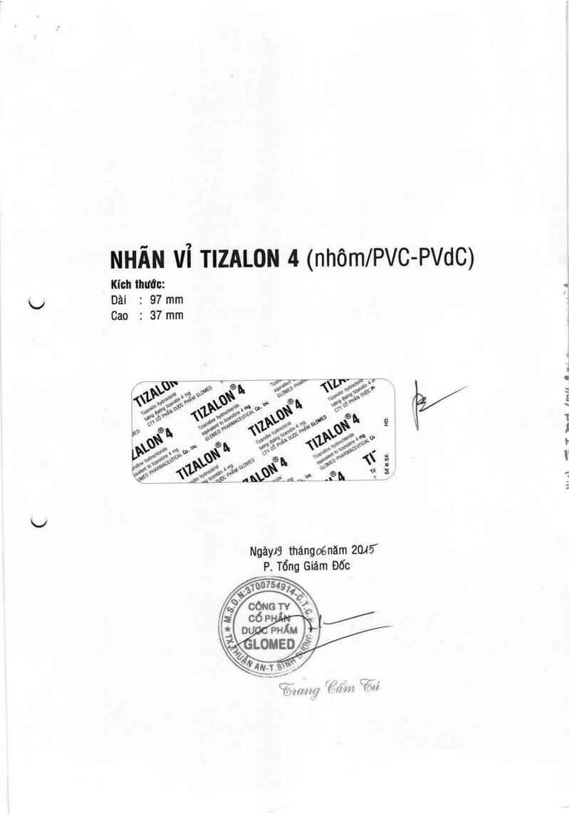 thông tin, cách dùng, giá thuốc Tizalon 4 - ảnh 5