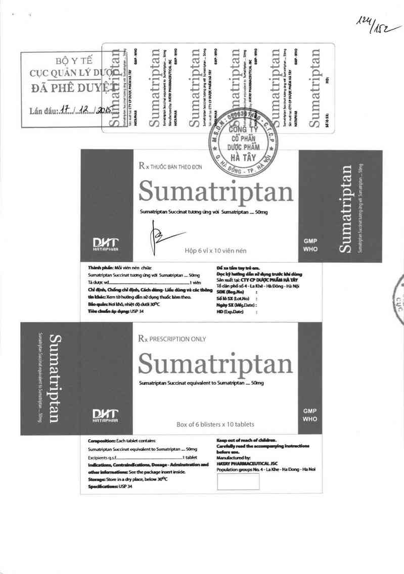 thông tin, cách dùng, giá thuốc Sumatriptan - ảnh 0