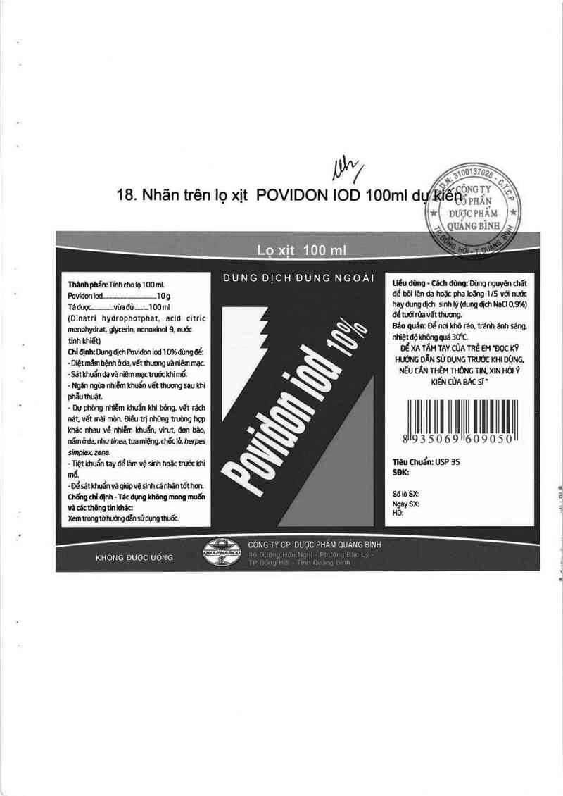 thông tin, cách dùng, giá thuốc Povidon iod 10% - ảnh 10