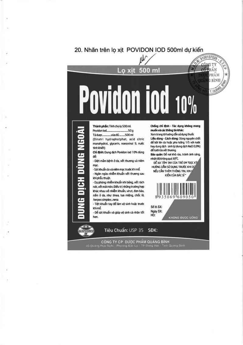 thông tin, cách dùng, giá thuốc Povidon iod 10% - ảnh 12