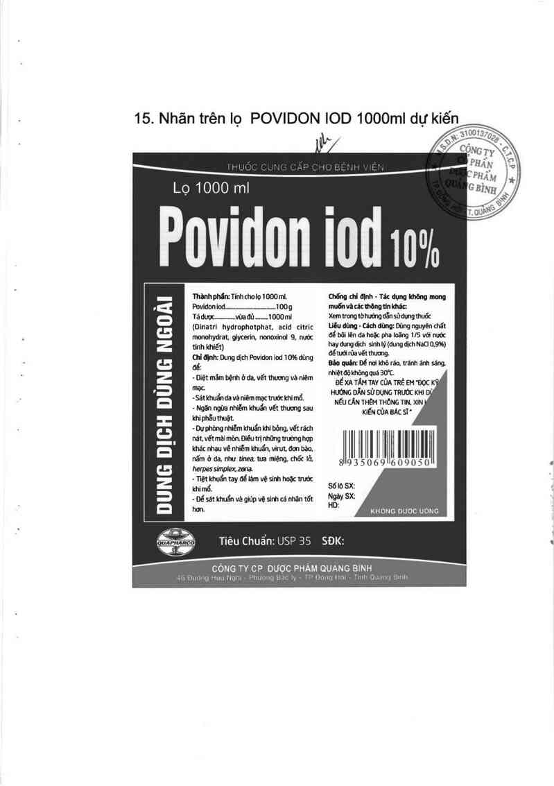 thông tin, cách dùng, giá thuốc Povidon iod 10% - ảnh 7