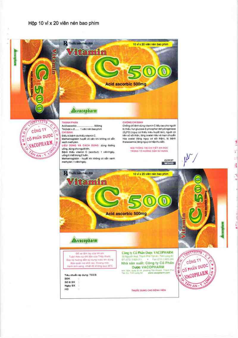 thông tin, cách dùng, giá thuốc Vitamin C 500 - ảnh 5