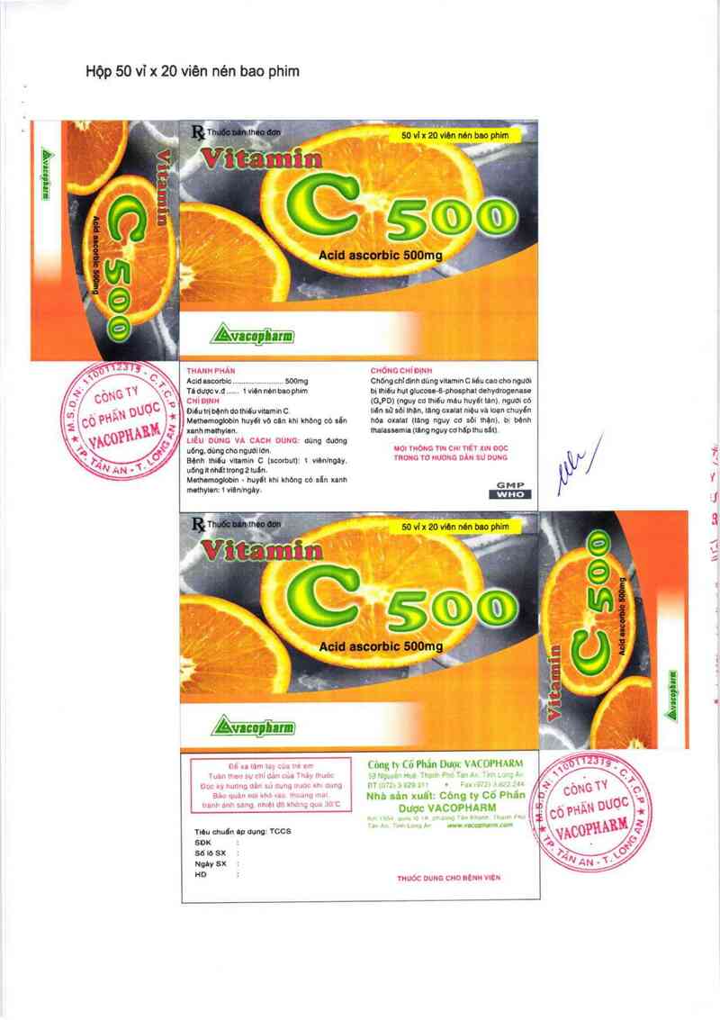 thông tin, cách dùng, giá thuốc Vitamin C 500 - ảnh 7