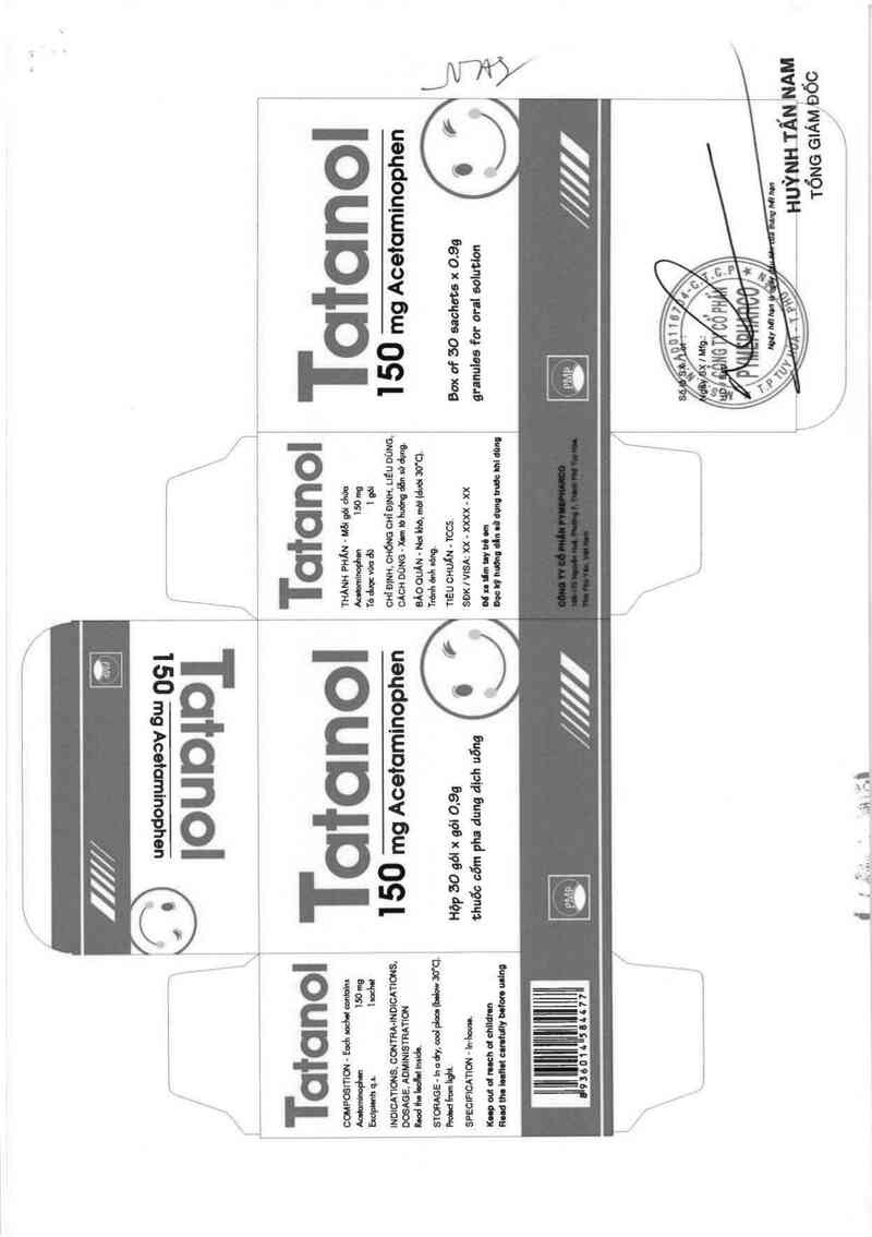 thông tin, cách dùng, giá thuốc Tatanol 150 mg - ảnh 2