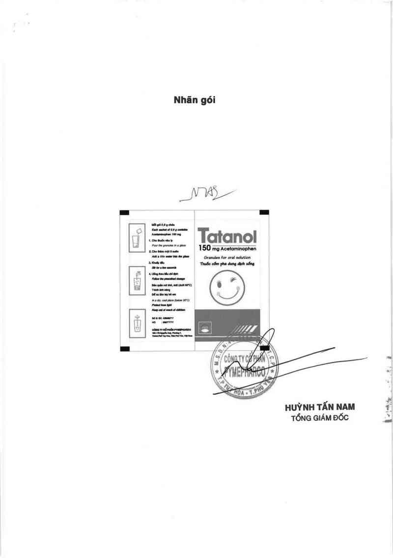 thông tin, cách dùng, giá thuốc Tatanol 150 mg - ảnh 3