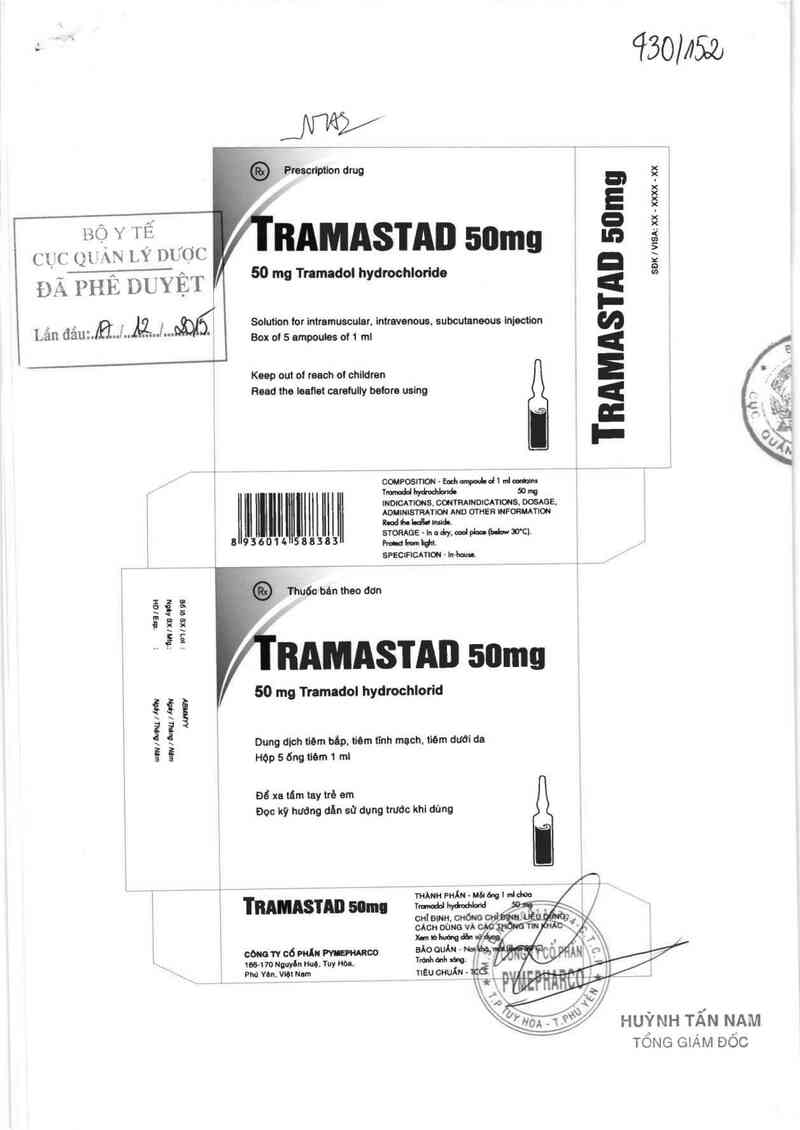 thông tin, cách dùng, giá thuốc Tramastad 50mg - ảnh 0