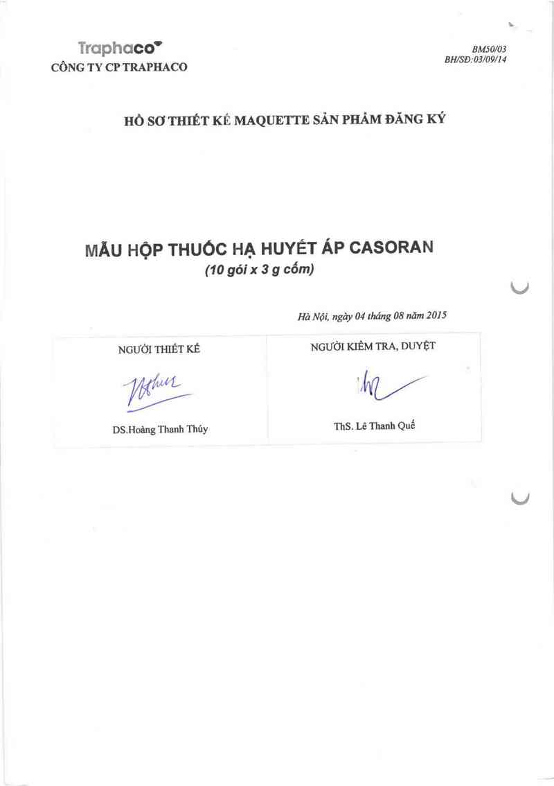 thông tin, cách dùng, giá thuốc Casoran - ảnh 1